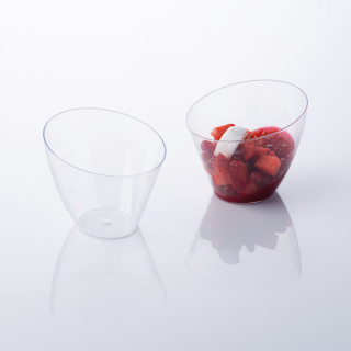 Kelímek na dezerty Vela ovál zkosený 140 ml 10 ks